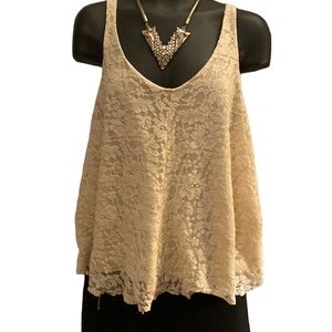 American Eagle lace tank top L